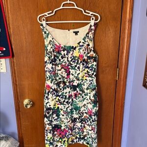 Ann Taylor Multicolor Floral Midi Dress